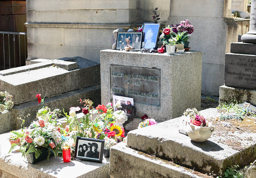Paris Sehenswürdigkeiten Grab von Jim Morrison